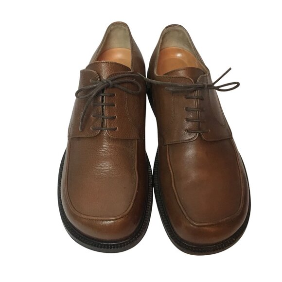 Birkenstock Footprints Handmade Brown Leather Derby Shoes Mens  8/41 (3 OF 3) - Picture 2 of 13